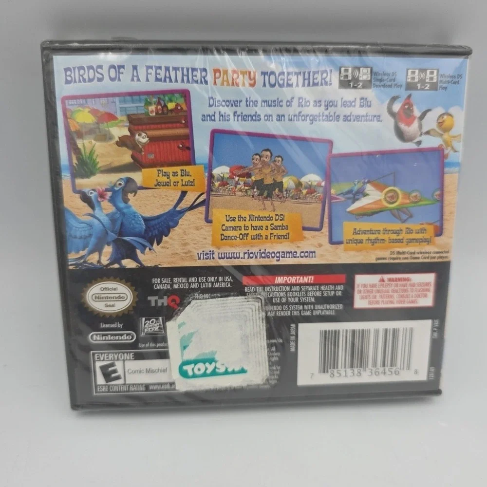 Rio (Nintendo DS, 2011) Game New Sealed Vintage Kids